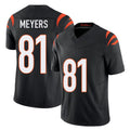 Cincinnati #81 Meyers Player Football V Neck Short Sleeve black Jersey Dohnte For Men Youth Women Gift
