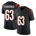 Cincinnati #63 Fairchild Player Football V Neck Short Sleeve black Jersey Dylan For Men Youth Women Gift