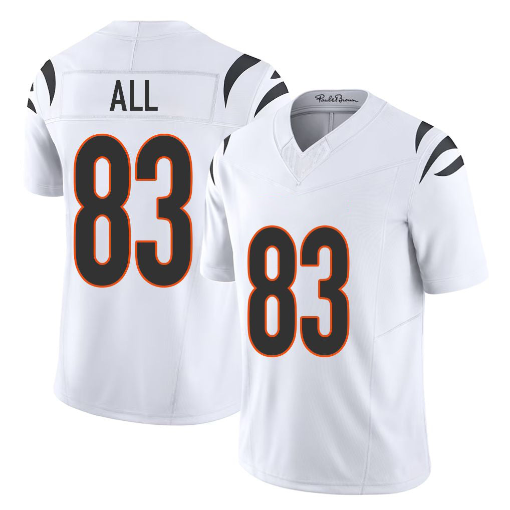Cincinnati #83 All Player Football V Neck Short Sleeve White Jersey Erick For Men Youth Women Gift