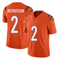 Cincinnati #2 McPherson Player Football V Neck Short Sleeve Orange Jersey Evan For Men Youth Women Gift