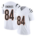 Cincinnati #84 Endries Player Football V Neck Short Sleeve White Jersey Jack For Men Youth Women Gift
