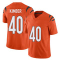 Cincinnati #40 Kimber Player Football V Neck Short Sleeve Orange Jersey Jalen For Men Youth Women Gift