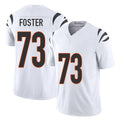 Cincinnati #73 Foster Player Football V Neck Short Sleeve White Jersey Javon For Men Youth Women Gift