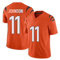 Cincinnati #11 Johnson Player Football V Neck Short Sleeve Orange Jersey Josh For Men Youth Women Gift