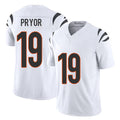 Cincinnati #19 Pryor Player Football V Neck Short Sleeve White Jersey Kendric For Men Youth Women Gift