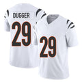 Cincinnati #29 Dugger Player Football V Neck Short Sleeve White Jersey Kyle For Men Youth Women Gift