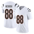 Cincinnati #88 Gesicki Player Football V Neck Short Sleeve White Jersey Mike For Men Youth Women Gift