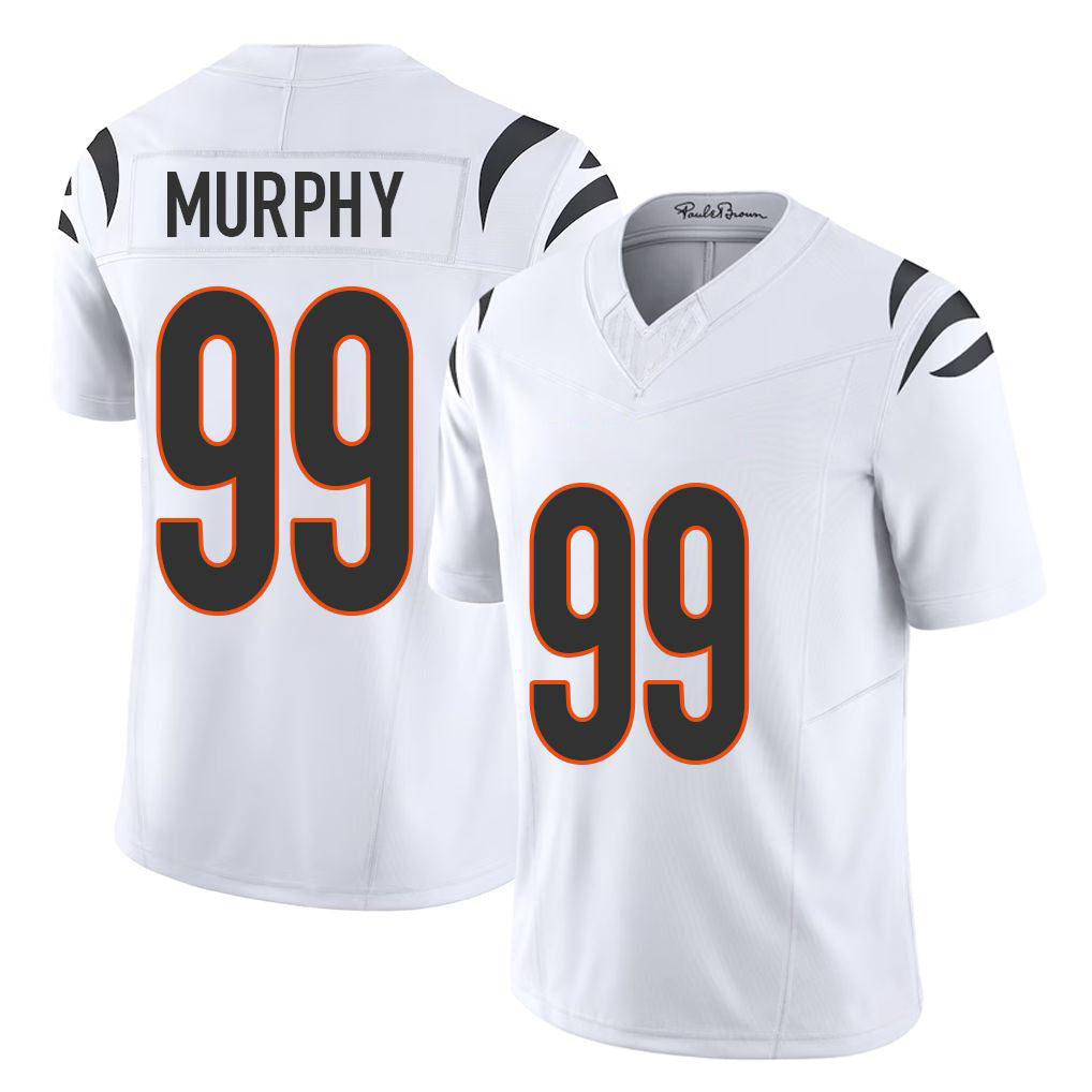 Cincinnati #99 Murphy Player Football V Neck Short Sleeve White Jersey Myles For Men Youth Women Gift