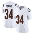 Cincinnati #34 Perine Player Football V Neck Short Sleeve White Jersey Samaje For Men Youth Women Gift