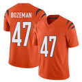 Cincinnati #47 Bozeman Player Football V Neck Short Sleeve Orange Jersey Swayze For Men Youth Women Gift