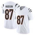 Cincinnati #87 Hudson Player Football V Neck Short Sleeve White Jersey Tanner For Men Youth Women Gift