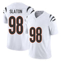 Cincinnati #98 Slaton Player Football V Neck Short Sleeve White Jersey Tedarrell For Men Youth Women Gift