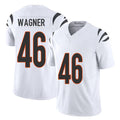 Cincinnati #46 Wagner Player Football V Neck Short Sleeve White Jersey William For Men Youth Women Gift