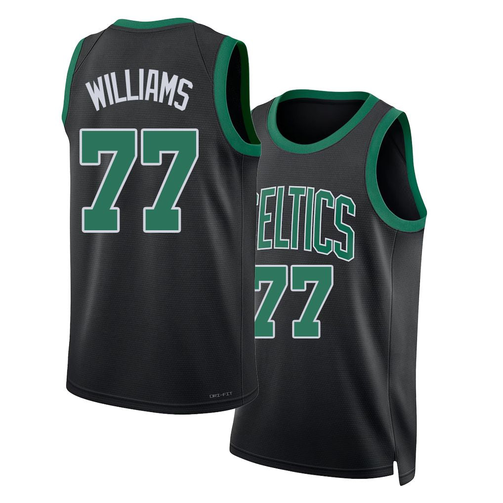 Boston #77 Williams Player Basketball Sleeveless Black Jersey Amari For Adult Youth