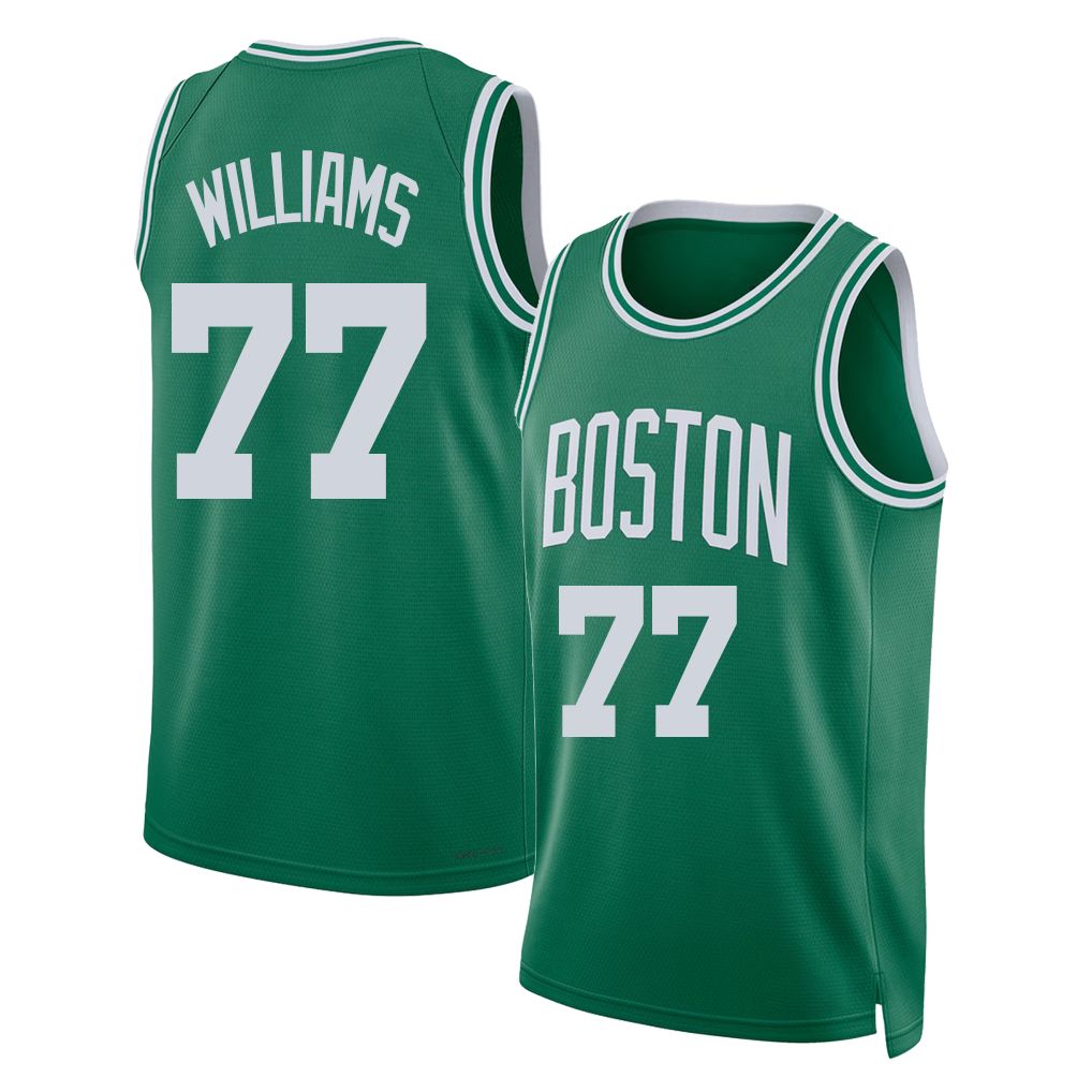 Boston #77 Williams Player Basketball Sleeveless Green Jersey Amari For Adult Youth