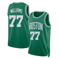 Boston #77 Williams Player Basketball Sleeveless Green Jersey Amari For Adult Youth