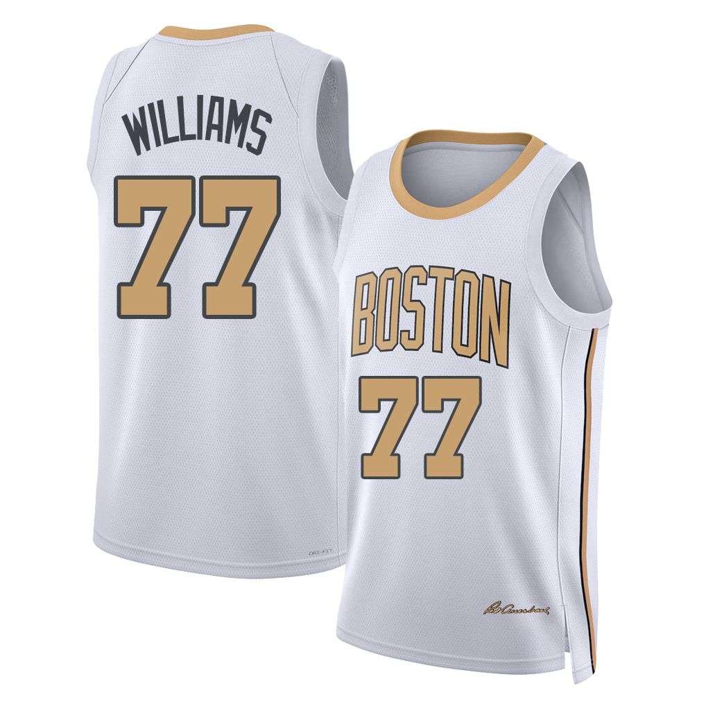 Boston #77 Williams Player Basketball Sleeveless White Jersey Amari For Adult Youth