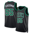 Boston #55 Scheierman Player Basketball Sleeveless Black Jersey Baylor For Adult Youth