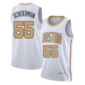 Boston #55 Scheierman Player Basketball Sleeveless White Jersey Baylor For Adult Youth