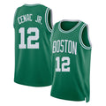 Boston #12 Cenac Jr. Player Basketball Sleeveless Green Jersey Chris For Adult Youth