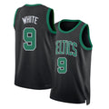 Boston #9 White Player Basketball Sleeveless Black Jersey Derrick For Adult Youth