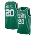 Boston #20 Mitchell Player Basketball Sleeveless Green Jersey Dillon For Adult Youth