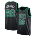 Boston #28 Gonzalez Player Basketball Sleeveless Black Jersey Hugo For Adult Youth