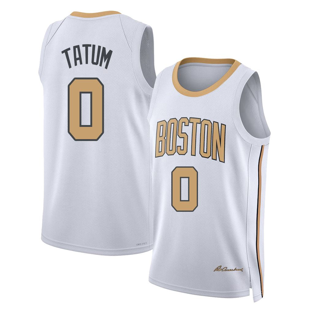 Boston #0 Tatum Player Basketball Sleeveless White Jersey Jayson For Adult Youth