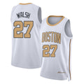 Boston #27 Walsh Player Basketball Sleeveless White Jersey Jordan For Adult Youth