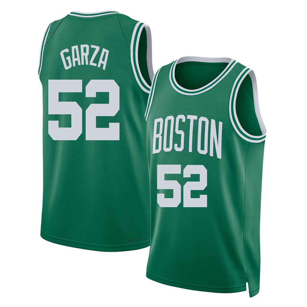 Boston #52 Garza Player Basketball Sleeveless Green Jersey Luka For Adult Youth