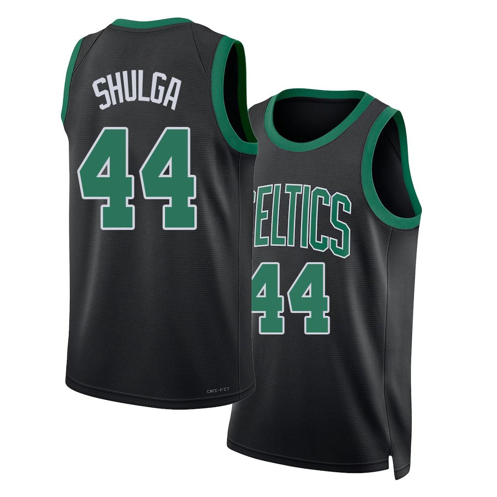 Boston #44 Shulga Player Basketball Sleeveless Black Jersey Max For Adult Youth
