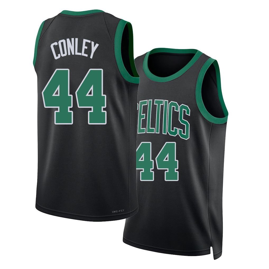 Boston #44 Conley Player Basketball Sleeveless Black Jersey Mike For Adult Youth