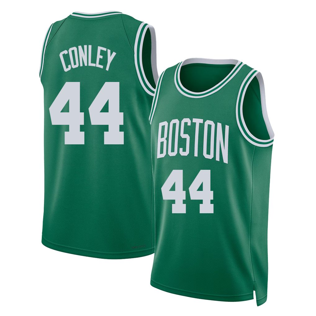 Boston #44 Conley Player Basketball Sleeveless Green Jersey Mike For Adult Youth
