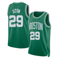 Boston #29 Uzan Player Basketball Sleeveless Green Jersey Milos For Adult Youth