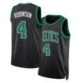 Boston #4 Robinson Player Basketball Sleeveless Black Jersey Mitchell For Adult Youth
