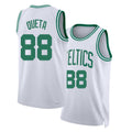 Boston #88 Queta Player Basketball Sleeveless White Jersey Neemias For Adult Youth