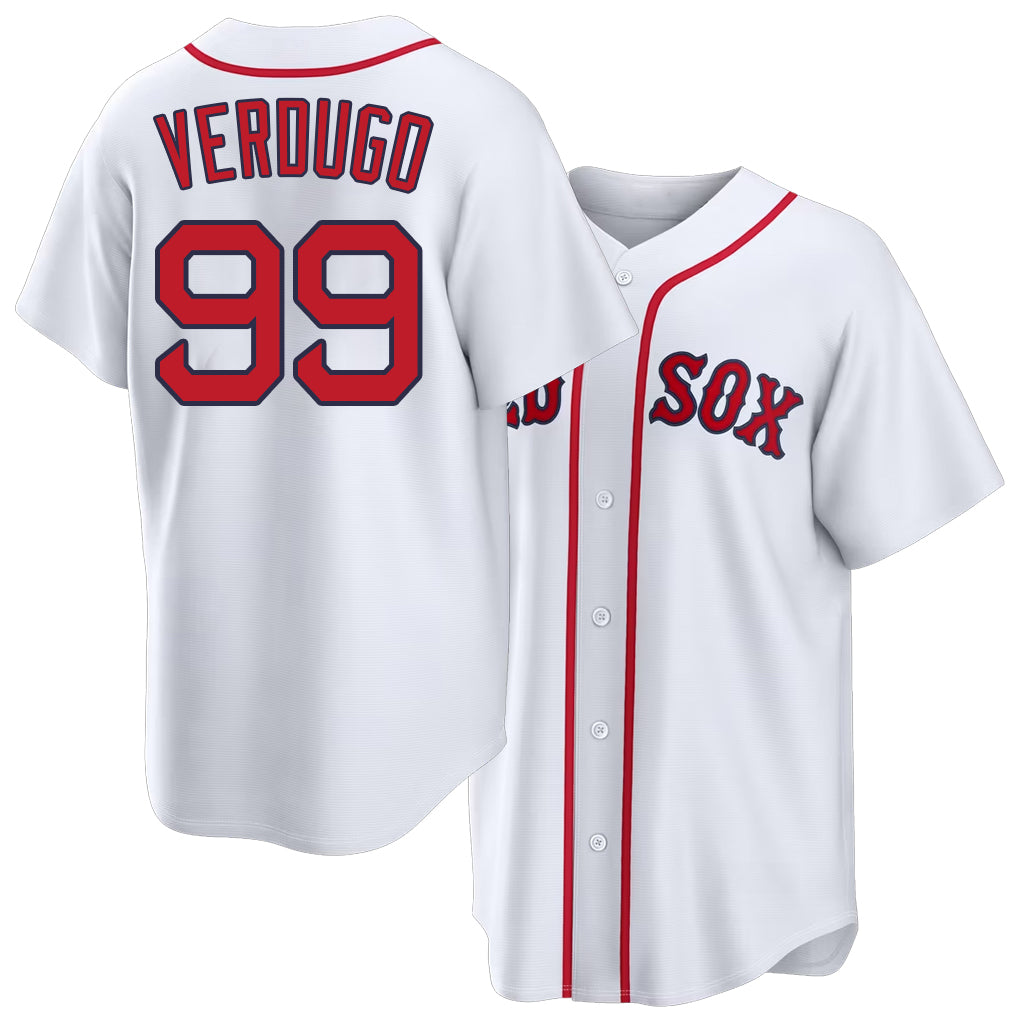Boston #99 Verdugo Player Baseball Short Sleeve White Jersey Alex For Men Women Youth Gift