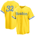 Boston #32 Monasterio Player Baseball Short Sleeve Gold Jersey Andruw For Men Women Youth Gift