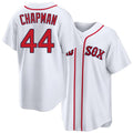 Boston #44 Chapman Player Baseball Short Sleeve White Jersey Aroldis For Men Women Youth Gift