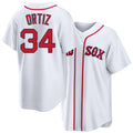 Boston #34 Ortiz Player Baseball Short Sleeve White Jersey David For Men Women Youth Gift
