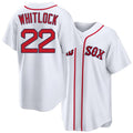 Boston #22 Whitlock Player Baseball Short Sleeve White Jersey Garrett For Men Women Youth Gift