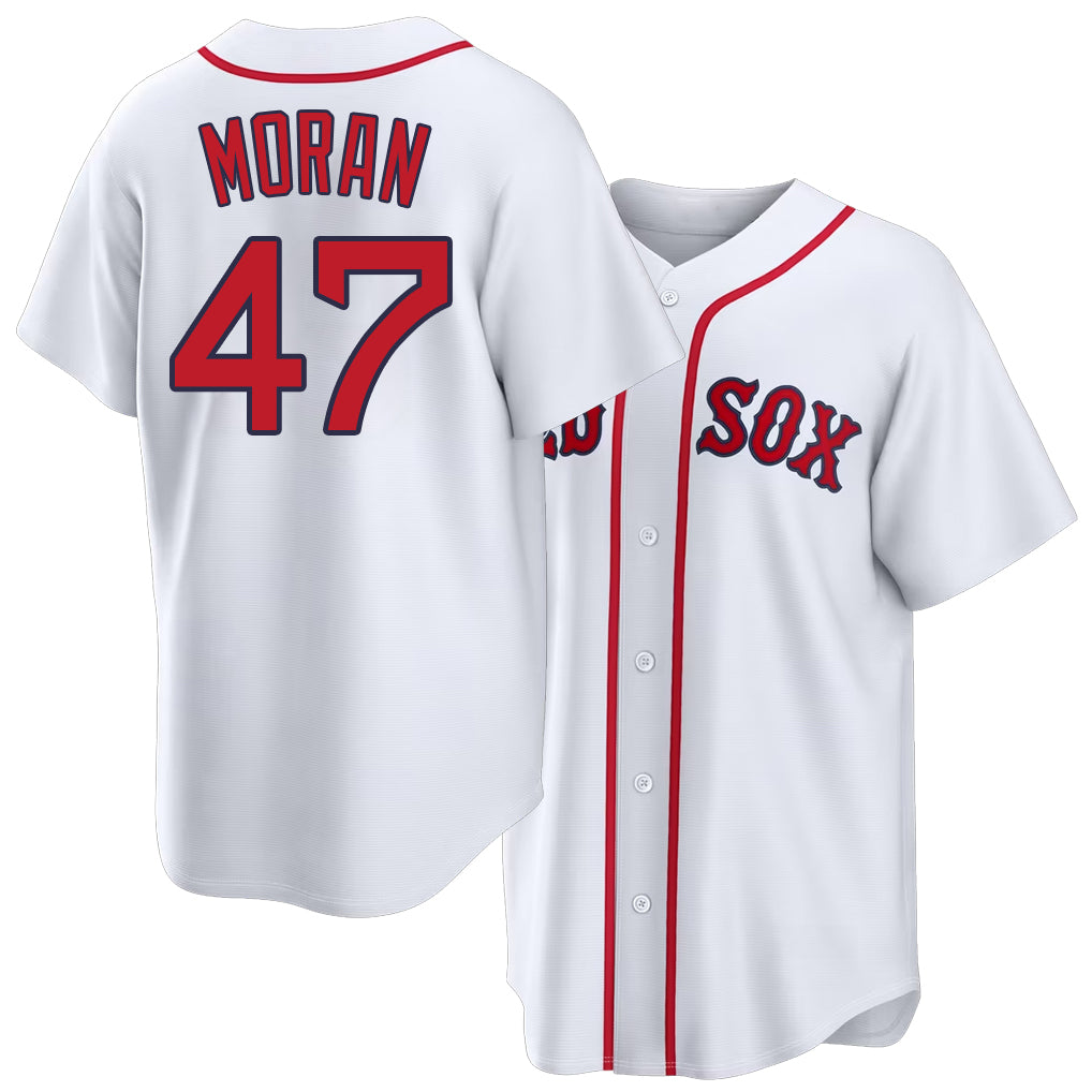 Boston #47 Morán Player Baseball Short Sleeve White Jersey Jovani For Men Women Youth Gift