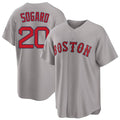 Boston #20 Sogard Player Baseball Short Sleeve Gray Jersey Nick For Men Women Youth Gift