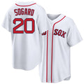 Boston #20 Sogard Player Baseball Short Sleeve White Jersey Nick For Men Women Youth Gift