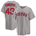Boston #43 Sandoval Player Baseball Short Sleeve Gray Jersey Patrick For Men Women Youth Gift