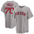 Boston #70 Tolle Player Baseball Short Sleeve Gray Jersey Payton For Men Women Youth Gift