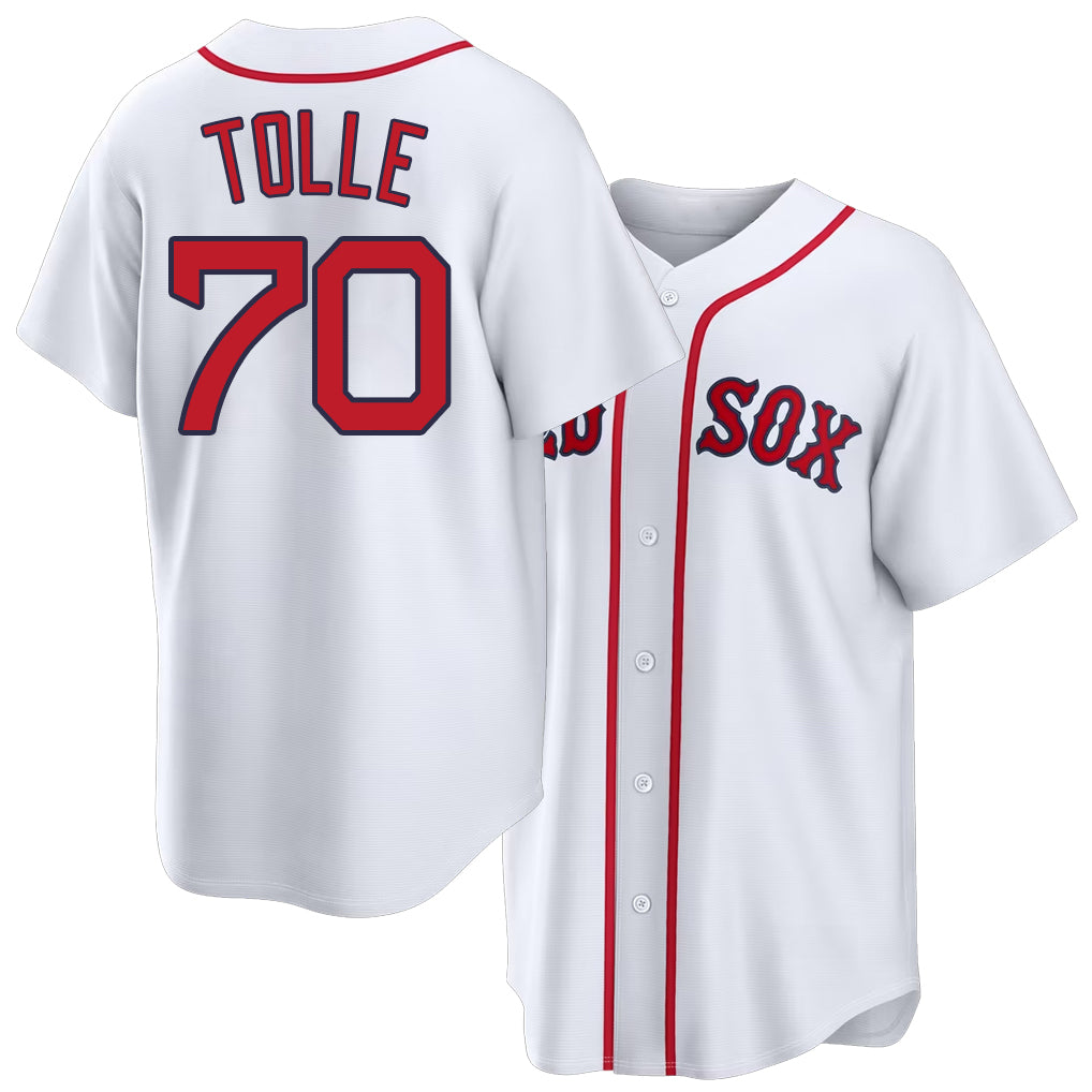 Boston #70 Tolle Player Baseball Short Sleeve White Jersey Payton For Men Women Youth Gift