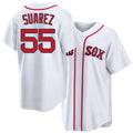Boston #55 Suarez Player Baseball Short Sleeve White Jersey Ranger For Men Women Youth Gift