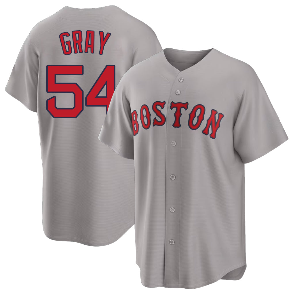 Boston #54 Gray Player Baseball Short Sleeve Gray Jersey Sonny For Men Women Youth Gift