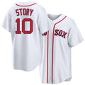 Boston #10 Story Player Baseball Short Sleeve White Jersey Trevor For Men Women Youth Gift